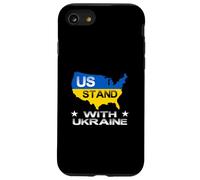 Support américain avec Ukraine USA Support Ukraine Paix Ukrainien Coque pour iPhone SE (2020) / 7/8