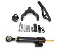 Support Amortisseur Direction Réglable Moto pour Suzuki GSR750 2011-2015 Kit Montage Alliage Aluminium CNC Amortisseurs Stabilisateurs Kit Support Montage(Ensemble 3)