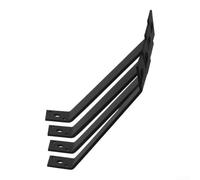 Support Angle 45° Acier pour heavy-duty 11-1/8in Support Angle(7in) | Acier pour heavy-duty, finition noire anti-, trou pré-percé, pour idéal pergola, extérieur durable