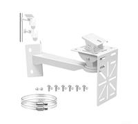 Support Angle Mural Réglable Pour Caméra pour ptz Support Angle(M) | Design angle mural, compatible caméras pour ptz, ajustement flexible, couleur blanche discrète