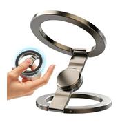Support anneau de téléphone - Jouet à bout des doigts double face | Poignée magnétique rotative à 360 degrés pour voyage en voiture caméra enregistrement vidéo tournage vlogging entraînement gym
