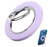 Support Anneau Magnétique pour Téléphone Portable pour MagSafe, Rotation à 360° - Accessoire de Téléphone Portable avec Anneau Métallique, Support Telephone pour iPhone 17/16/15/14/13 Pro, Violet