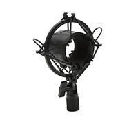 Support Anti-Choc pour Microphone, Clip de Micro Ferme Anti-Vibration réglable Vis Amovible pour Microphones de 47 à 57 mm