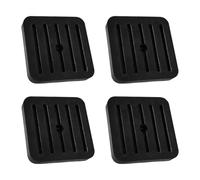 Support Anti-vibration Climatisation Split | Caoutchouc, 4.8cm & 7.2cm, Noir | Anti Vibrations Unité Extérieure Pompe À Chaleur Support Montage Sans Bruit Usage Maison 4 Pièces Set