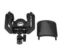 Support Anti-vibrations pour Microphone Portable en Plastique Noir | Réduit Vibrations et Bruit, Design Flexible, Fixation Simple, Réglage Facile, Accessoire Noir pour Micro