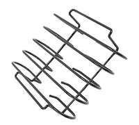 Support Antiadhésif pour Côtes de Barbecue en Acier Inoxydable, Support pour Côtes et Rôtissoire, Panier à Charbon de Bois en Acier Inoxydable, Accessoire de Gril pour la Cuisine