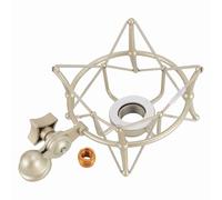 Support antichoc professionnel pour microphone, clip de montage antichoc avec cadre en alliage de zinc, isolation des vibrations pour Neumann TLM103, TLM193, TLM127, TLM170, MK4 ; (Or)