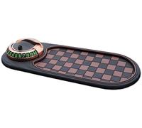 Support Antidérapant Multifonctionnel 4 en 1, Support De Téléphone De Voiture Rotatif À 360 ° avec Plaque D'immatriculation De Stationnement Temporaire(Brown-2)