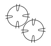 Support Antidérapant pour Poêles et Casseroles Gaz 4 Pièces en Fer | Résistance Haute Température, Usage Stable, Modèle à 4 et 5 Griffes, Noir, pour Petit Récipient sur Foyer