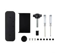 Support antivol sans perçage pour sonnette vidéo - Support en acier inoxydable compatible avec Blink, Ring et autres portes battantes vers l'intérieur, 0 à 5,1 cm (noir)