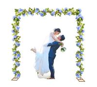 Support Arche De Mariage Rectangulaire 3 x 3 M Support De Colonne De Ballons en Métal pour Mariage Anniversaire Fête Cérémonie Anniversaire Jardin Baby Shower Décoration D'Intérieur Et d'Extérieur