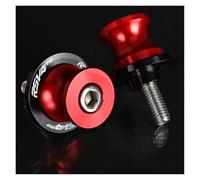 Support arrière de bras oscillant CNC pour moto POUR RSV4RR 2009-2025 Accessoires 6 Mm, Diabolos De Bras Oscillant, Curseurs, Vis De Support De Bras Oscillant(6MM Red LOGO)