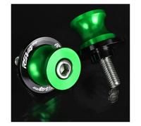 Support arrière de bras oscillant CNC pour moto POUR RSV4RR 2009-2025 Accessoires 6 Mm, Diabolos De Bras Oscillant, Curseurs, Vis De Support De Bras Oscillant(6MM Green LOGO)