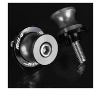 Support arrière de bras oscillant CNC pour moto POUR RSV4RR 2009-2025 Accessoires 6 Mm, Diabolos De Bras Oscillant, Curseurs, Vis De Support De Bras Oscillant(6MM Gray LOGO)
