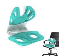 Support arrière du siège d'auto, chaise de support lombaire pliable,Chaise de soutien arrière avec conception de courbe ergonomique | Correcteur de posture Taft assis, respirant pour extérieur, voyage
