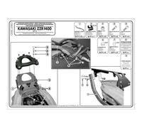 Support Arrière Monorack KAWASAKI 1400 ZZR 2012-2019