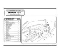 Givi porte-bagages pour sacoche monoclé ou monolock BMW R 850 R (95-02) / R 1100 R (95-01)