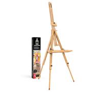 Support Arteza chevalet en bois, 37,4 x 39,4 x 39,4 x 78,3 pouces Trépied de présentation d'art pour adultes, support de toile ajustable, raccords en acier, pour peindre et exposer des œuvres d'art