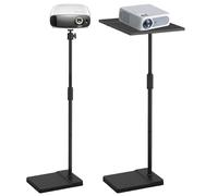 Support au Sol pour Projecteur Laptop avec Plateau,Support Vidéoprojecteur avec Métallique&Sphérique Rotative à 360°,Réglable en Hauteur de 122/154 cm pour Les Ordinateurs Portables,Équipement de DJ
