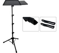Support au sol pour projecteur, support pour ordinateur portable, support de diffusion de musique en direct, réglable en hauteur, support au sol de 1,6 mètre + plateau de souris