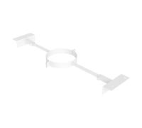 Support au toit - double paroi - Jeremias DW-WHITE 130 mm
