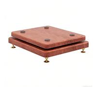 Support Audio AV pour Haut-parleurs De Bureau Support Au Sol pour Home Cinéma Coussin Amortisseur Double Couche Convient Aux Composants Stéréo Platines Vinyles Lecteurs(Brown,25 * 30cm)