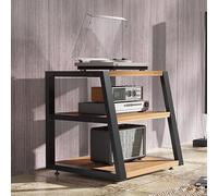Support audio HiFi - Armoire à composants AV avec étagères de rangement, supports stéréo et tour multimédia pour équipement de cinéma maison organisé et centre de divertissement