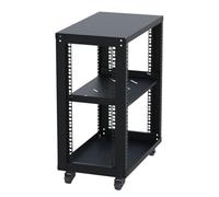 Support audio réglable avec étagères en acier laminé à froid pour la maison, le bureau, le cinéma, support TV stéréo pour lecteur amplificateur (20 x 16,6)