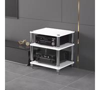 Support audio-visuel à 3 niveaux pour home cinéma et tourne-disque, meuble d'angle audio-vidéo