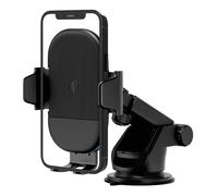 Support Auto Chargeur Qi Smartphone Fixation Pare-brise/Grille d'aération Akashi