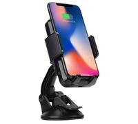Support Auto Chargeur Qi Smartphone Fixation Pare-brise/Grille d'aération Akashi