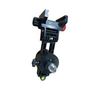 Support auto-nivelant pour niveau à bulle | Support inclinable réglable avec tête rotative et pince arrière | Compatible avec les surfaces de 5 cm d'épaisseur, plastique ABS résistant aux rayures