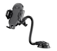 Support Auto Smartphone Fixation Ventouse Tableau de Bord Pare-brise Noir