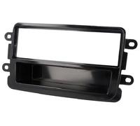 Support Autoradio 1Din compatible avec Dacia ap12 -Noir brillant avec vide-poche