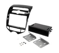 Support Autoradio 1din Hyundai Ix20 Ap10 - Noir Brillant - Avec Vide-Poche