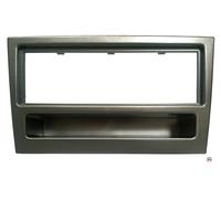 Adaptateur de façade 1-DIN avec vide poche Opel/Renault charbon metallic