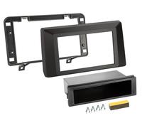 Plaque de façade 2-DIN avec vide poche compatible avec Dacia Duster 2021-2023
