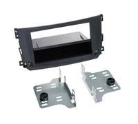 Adaptateur de façade 2-DIN pour avec vide poche Smart ForTwo 2010 > noir