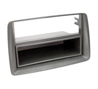 Adaptateur de façade 2-DIN pour avec vide poche Fiat Panda grey