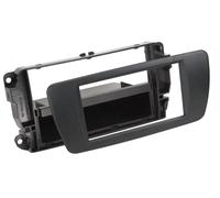 Support autoradio compatible avec Seat Ibiza 08-15 Noir Nit 2Din avec vide poche