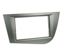 ACV Façade d'autoradio Double DIN pour Seat Leon 1P modèles à partir de 2005 Gris