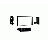 Support autoradio double DIN avec compartiment pour Nissan Micra Note Versa noir