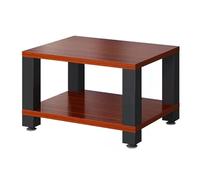 Support AV Conent Ma à 2 niveaux - Tour de rack en acier au carbone pour TV et vidéo, support d'imprimante (60 x 48 x 37,5 cm)