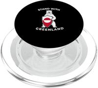 Support avec Drapeau de solidarité Bouclier Ours Polaire du Groenland PopSockets PopGrip pour MagSafe