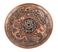 Support avec plateau pour bâtonnets parfumés dragon et phénix