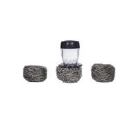 Support à réservoir + 3 boules inox pour nettoyage de plancha ENO