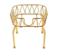 Support avec revêtement en métal pour distributeurs de boissons, étagère autonome pour pot de bière, pour maison, fête, bar, vin, jus, thé, limonade (doré)