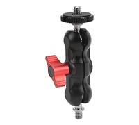 Support avec super pince avec bras à boule, support avec pince pour appareil photo, trou pour vis de 1/4 pouces, charge maximale de 2 kg, alliage d'aluminium pour prise de vue vidéo