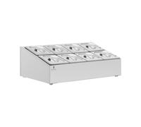 Support bac GN - 2 x 4 bacs GN 1/6 - 12,8 l - Royal Catering