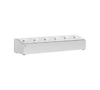 Support bac GN - 6 bacs GN 1/6 - 9,6 l - Royal Catering